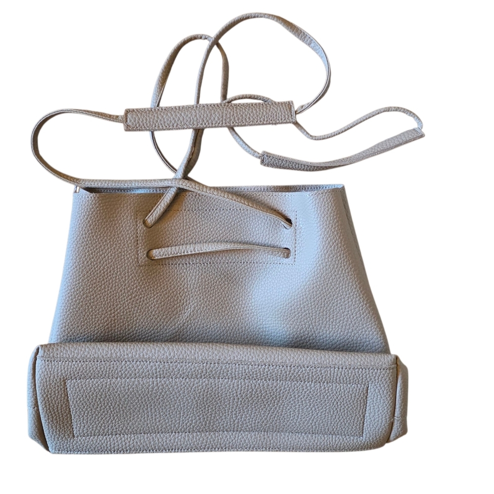 8 Other Reasons Vegan Leather Slouchy Crossbody Bag In Tan NWOT